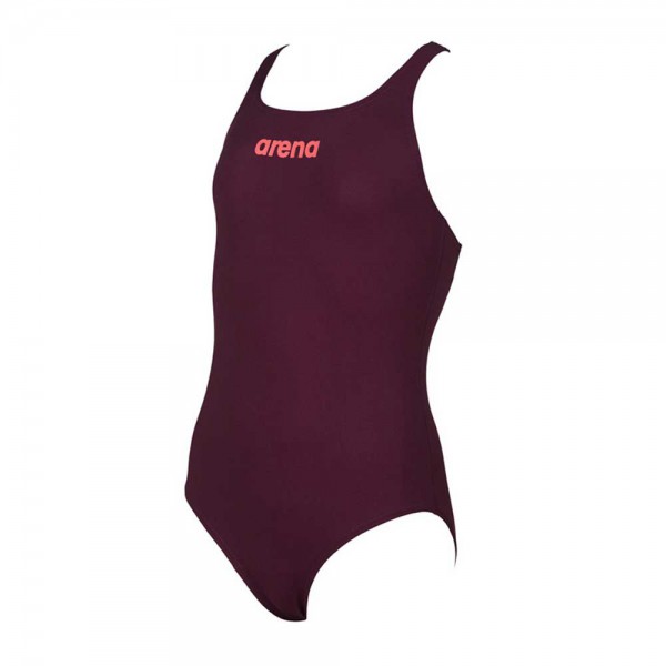 Arena Girls Solid Swim Pro JR Swimming Suit-Dark Red Arena Girls Solid Swim Pro JR Swimming Suit-Dark Red
