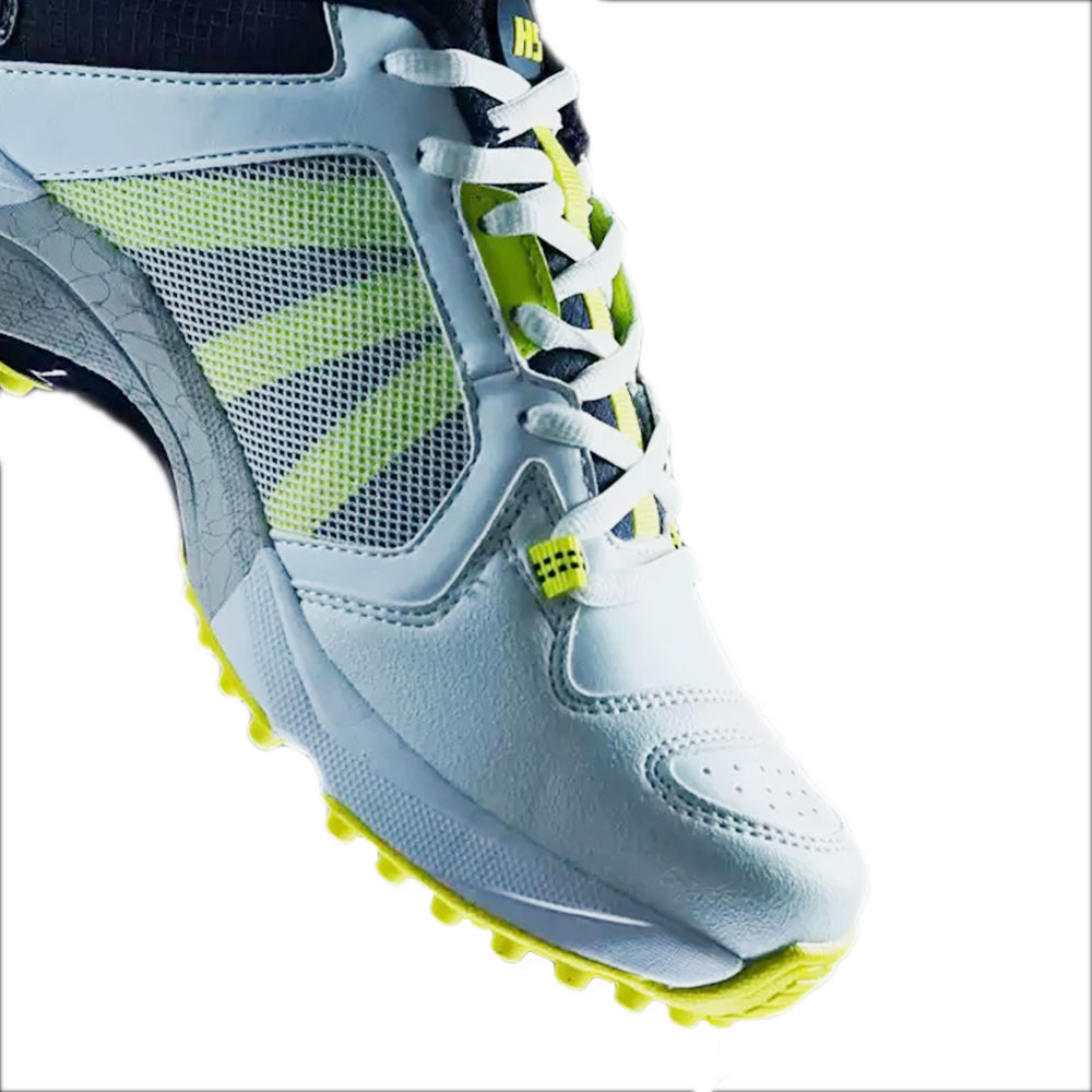 HS Core 9 Cricket Shoes Lime & WhiteTheSportStore.pk