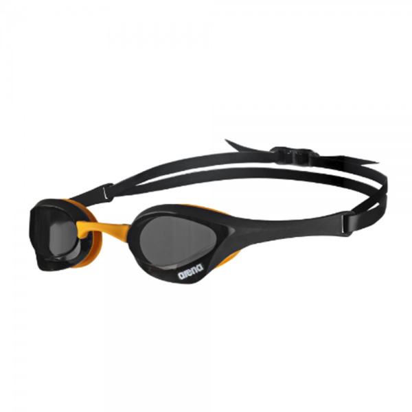 Arena Cobra Ultra Swimming Goggles-Dark Smoke, Black, Orange
