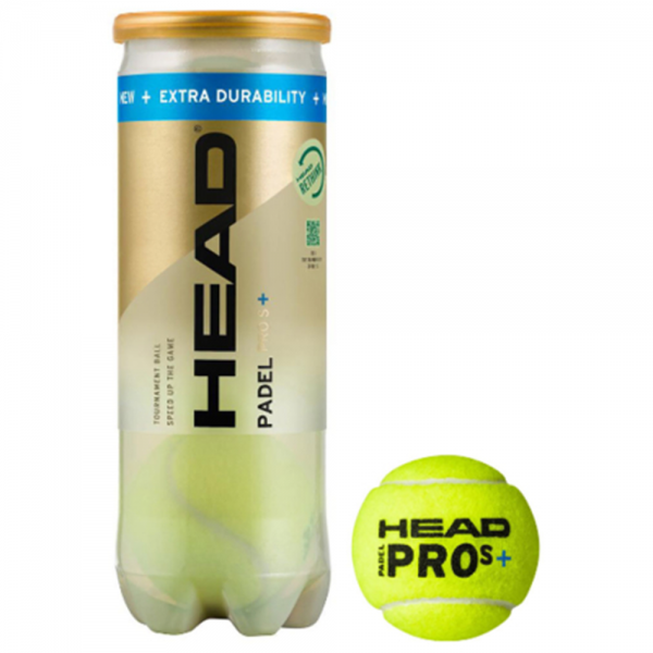 Head Padel Pro S + Padel Balls (3 Balls Pack)