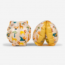 Decathlon - Nabaiji Kids Pool Armbands 11 to 30 kg - Print Beige