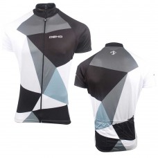 Deko Men Sublimation Cycling Jersey - Black & Grey