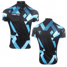 Deko Men Sublimation Cycling Jersey - Black & Blue