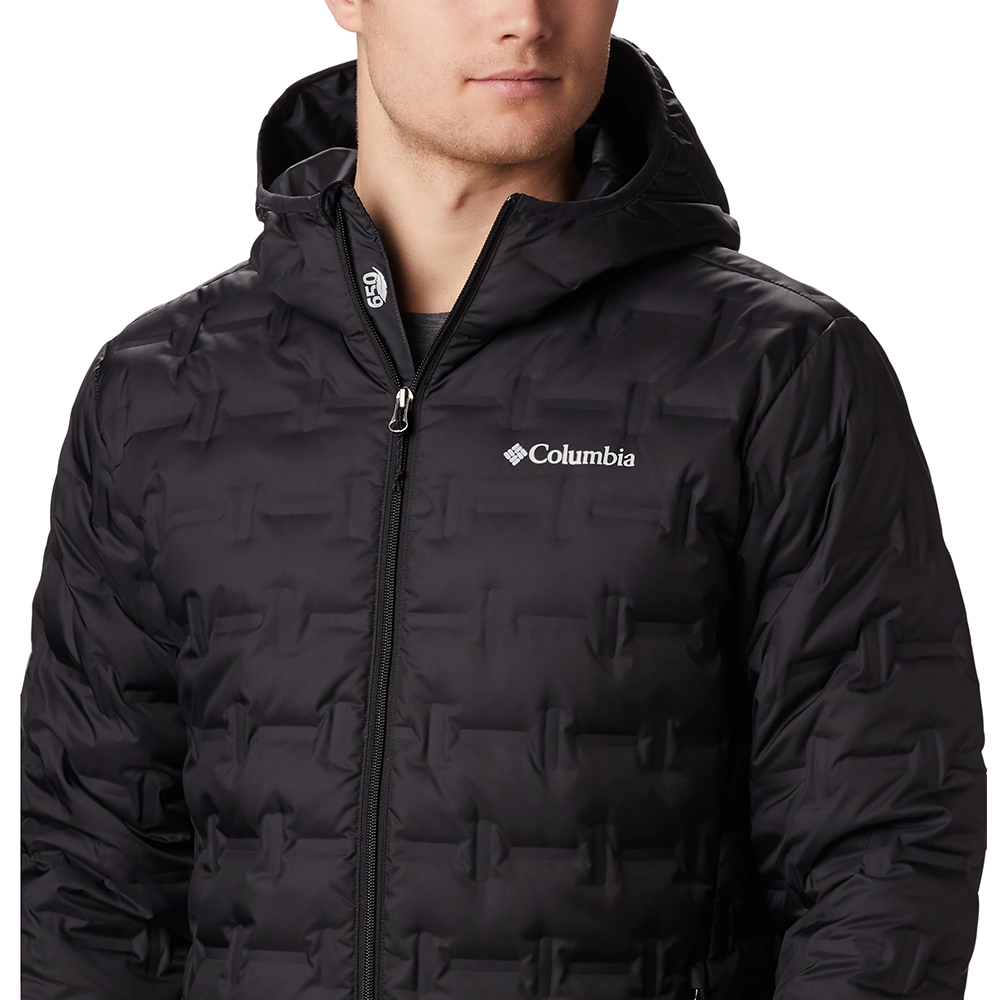 Columbia Men's Delta Ridge™ Down Hooded Jacket-Black-TheSportStore.pk