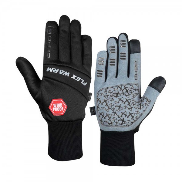 Deko Winter Cycling Gloves - Black