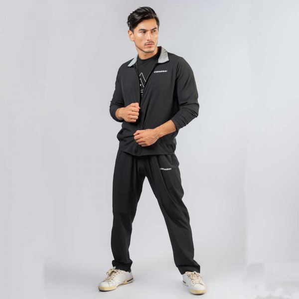 Combaxx Micro-Stretch Tracksuit-Grey&Black