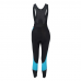 Deko Women's Cycling Gel Padded Bib Tights - Black & Blue