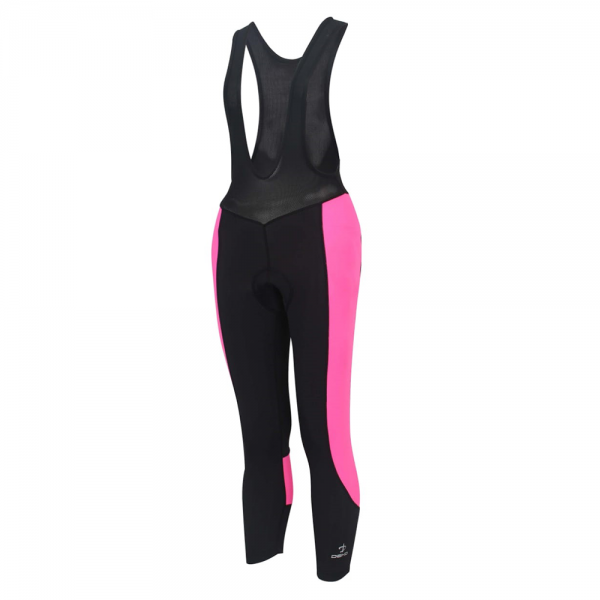 Deko Women's Cycling Gel Padded Bib Tights - Black & Pink