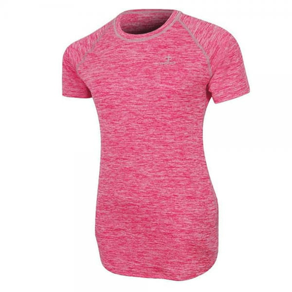 Deko Women's Dry-Fit T-Shirt-Pink Melange