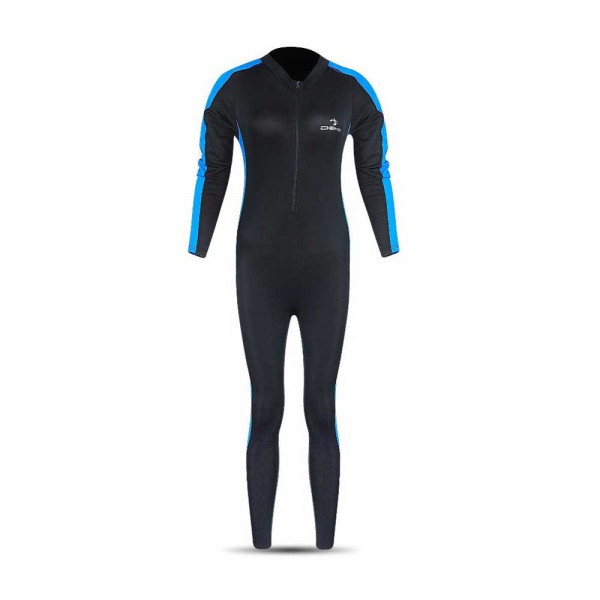 Deko Women Swimming Full Suit (one piece)-Black & Blue
