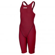 Arena Girls  R-EVO ONE SL PowerSkin Racing Suit- Red Wine-Turquoise