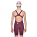 Arena Girls  R-EVO ONE SL PowerSkin Racing Suit- Red Wine-Turquoise