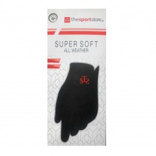 TSS Mens SuperSoft Golf Glove - Black (LH Player)
