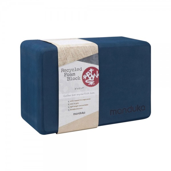 Manduka Recycled Foam Yoga Block - Midnight