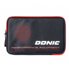 Donic Double Hull Phase Racket Cover-Black&Red