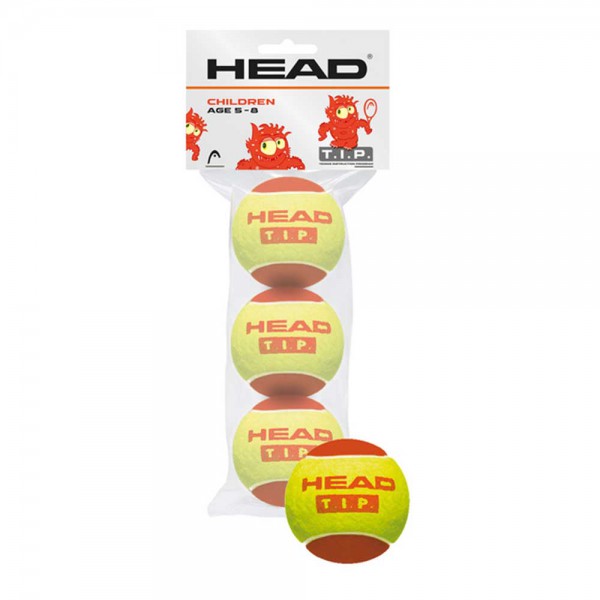 Head T.I.P Red Tennis Training Balls (3 Pack) - Red