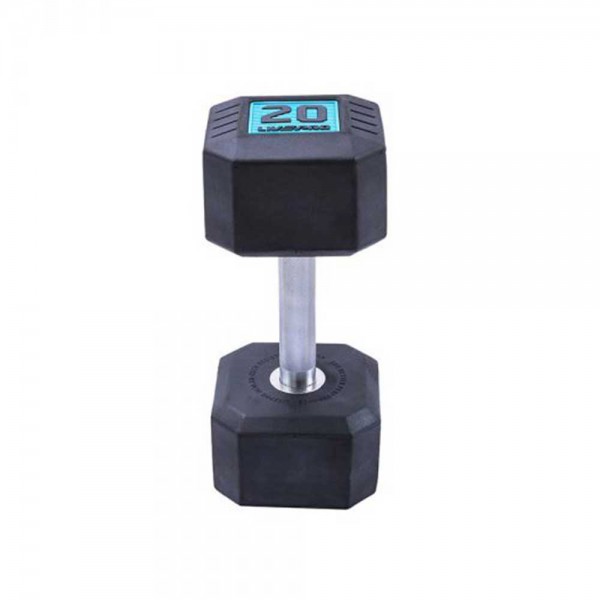 LivePro Premium Rubber Coated Dumbbells (2 x 10kgs)