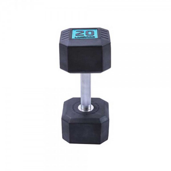 LivePro Premium Rubber Coated Dumbbells (2 x 12.5kgs)