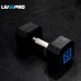 LivePro Premium Rubber Coated Dumbbells (2 x 15kgs)