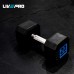 LivePro Premium Rubber Coated Dumbbells (2 x 2.5kgs)
