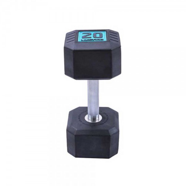 LivePro Premium Rubber Coated Dumbbells (2 x 20kgs)
