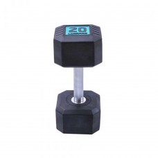 LivePro Premium Rubber Coated Dumbbells (2 x 25kgs)