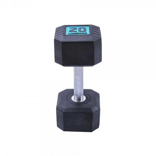 LivePro Premium Rubber Coated Dumbbells (2 x 7.5kgs)