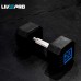 LivePro Premium Rubber Coated Dumbbells (2 x 7.5kgs)