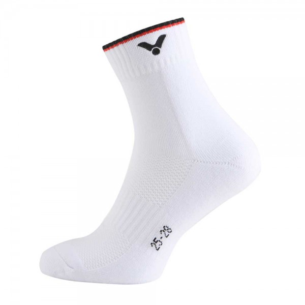 Victor Men's Sport Ankle Socks SK-149F-White/Red (1 Pack)