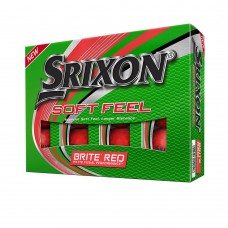 Srixon Soft Feel Golf Balls - Brite Red (12 balls pack)