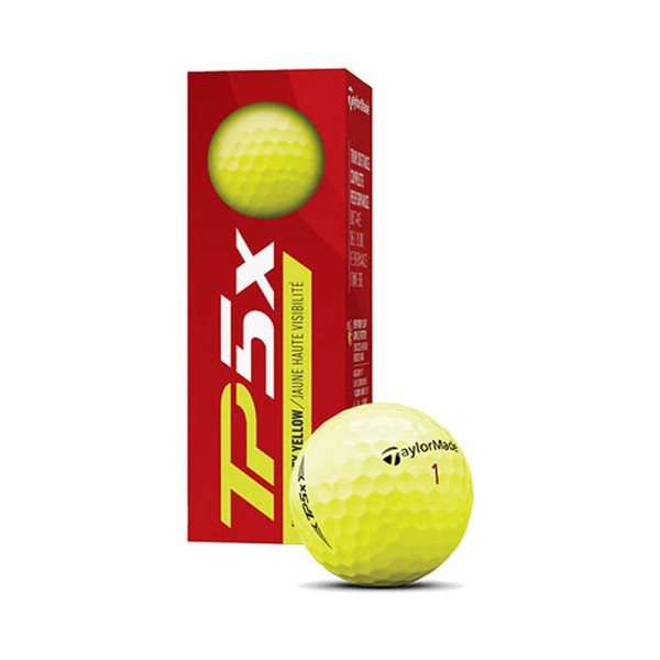 TaylorMade TP5x 2021 Yellow Golf Balls (3 balls pack)