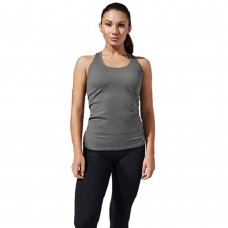 me® Strive Women’s Seamless Tank Top Shirt for Yoga, Running & Workouts - Grey Pewter
