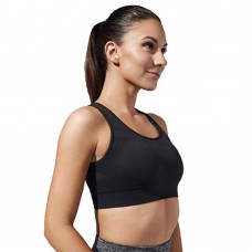 me® Nonstop Women's Seamless Racerback Bra for Athletics, Yoga & Workouts - Black