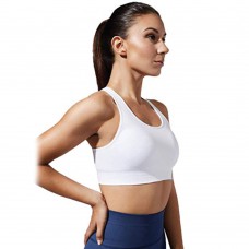 me® Nonstop Women's Seamless Racerback Bra for Athletics, Yoga & Workouts - White