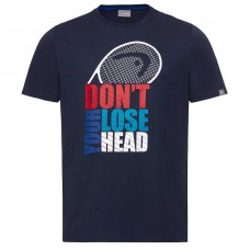 Head Return T-Shirt-Dark Blue