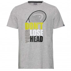 Head Return T-Shirt-Grey Melange