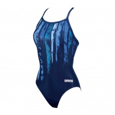 Arena Women's Team Painted Swimming Suit-Navy