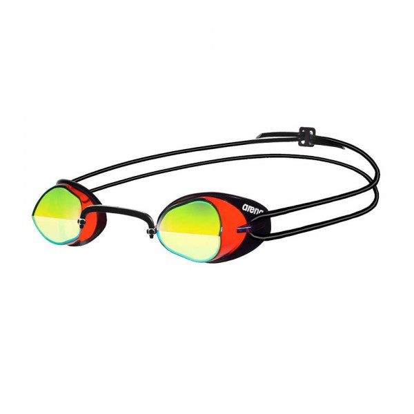 Arena Swedix Mirror Swimming Goggles-Red, Yellow, Black