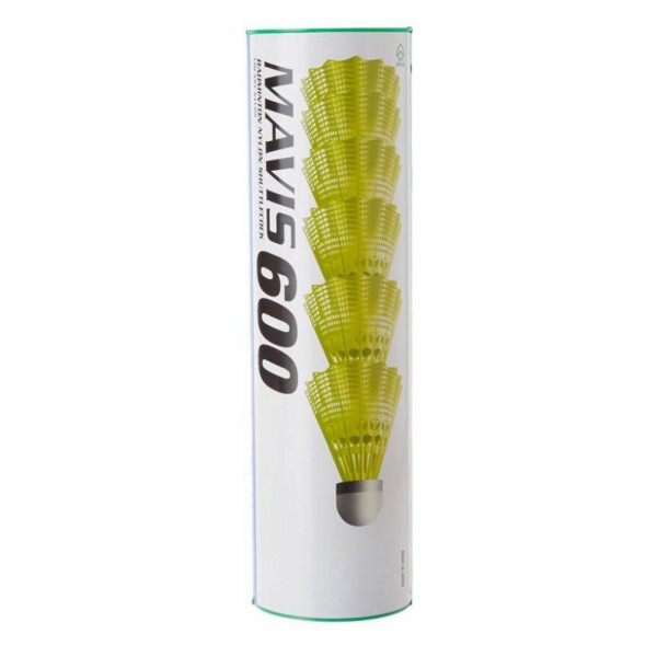Yonex Mavis 600 Yellow. Shuttlecocks-Green Cap (6 Piece Pack)