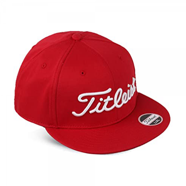 Titleist Flat Bill Fitted Golf Cap Red TheSportStore.pk
