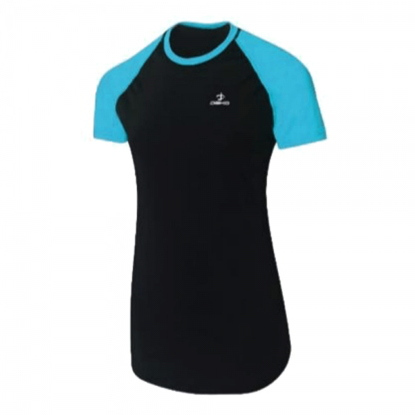 Deko Women Gym Suit - Black&Turquoise