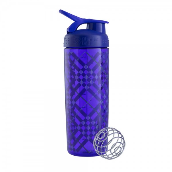 Blender Bottle Signature Sleek-Tartan Plaid Purple (28 oz)