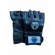 Bison MMA Gloves - A/Leather  (Black)