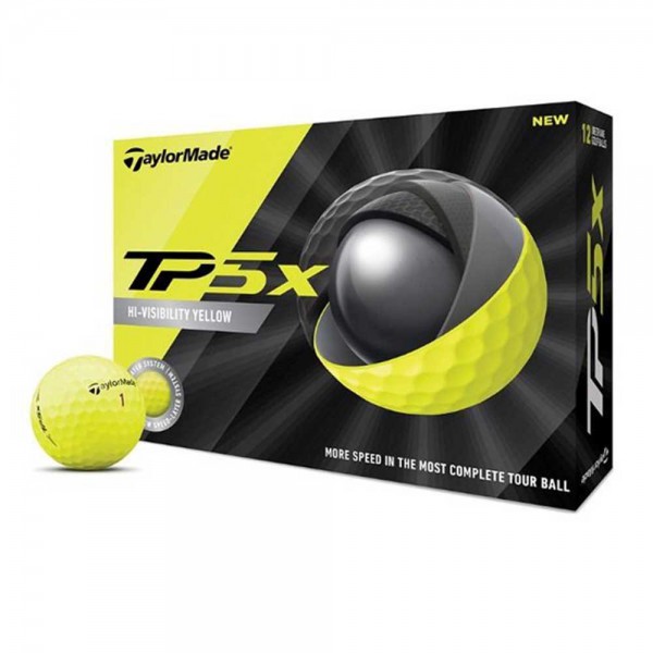 TaylorMade TP5x Golf Balls (12 balls pack) - Yellow