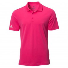 Adidas Mens Performance Stretch Polo Golf Shirt - Pink