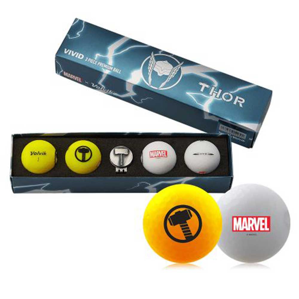 Volvik Marvel Golf Balls (4 balls pack) Thor
