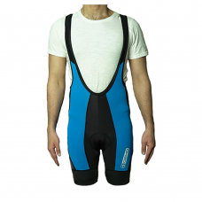 Deko Men Incas Cycling Gel Padded Bib Shorts - Black & Blue
