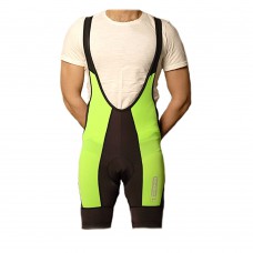 Deko Men Incas Cycling Gel Padded Bib Shorts - Black & Green