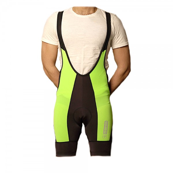 Deko Men Incas Cycling Gel Padded Bib Shorts - Black & Green