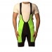 Deko Men Incas Cycling Gel Padded Bib Shorts - Black & Green